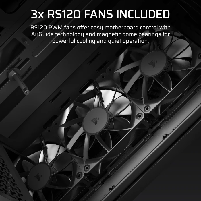 Corsair 3200D RS, schwarz, Glasfenster