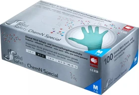 Ampri SolidSafety ChemN Special Nitril Einweghandschuhe M grün, 100 Stück