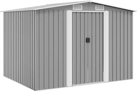 vidaXL Metall Gerätehaus 257x205cm grau