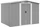 vidaXL Metall Gerätehaus 257x205cm grau (42907)