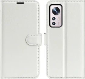 Cover-Discount Leder Etui für Xiaomi 12 Pro weiß