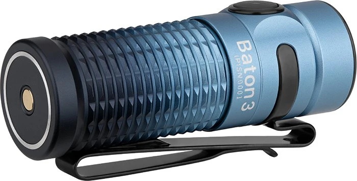OLight Baton 3 Kit Taschenlampe deep sea blue