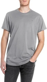 Replay Label-Stitching T-Shirt kurzarm lead grey (Herren)