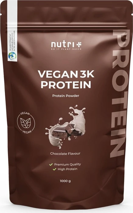 Nutri+ Veganes Protein 3K Schoko-Brownie 1kg