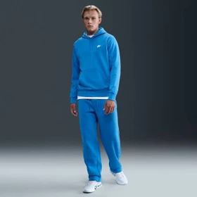 Nike Club French-Terry Hoodie light photo blue/white (Herren)