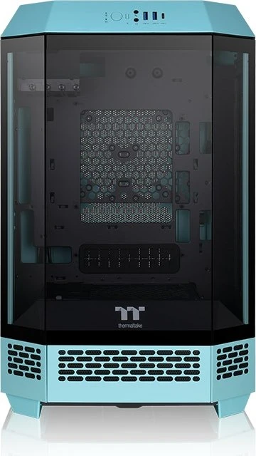 Thermaltake The Tower 300 Turquoise, türkis, Glasfenster
