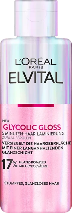 L'Oréal Elvital Glycolic Gloss 5 Minuten Haar-Laminierung, 200ml