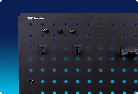 Thermaltake Gaming Desk Pegboard Tischerweiterung, Medium, schwarz