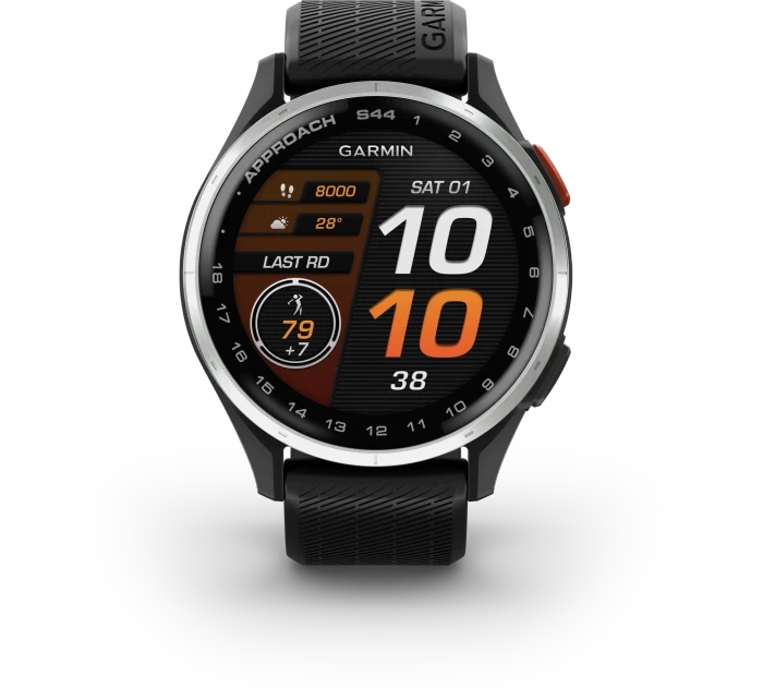 Garmin Approach S44 GPS-Golfuhr silber/schwarz