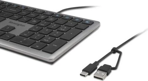 Kensington KB515 EQ Wired Keyboard, Space Grey, USB, UK