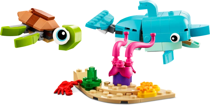 LEGO Creator 3in1 - Delfin und Schildkröte (31128) – Bild 3 von 6