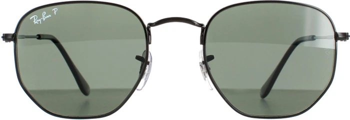 Ray-Ban RB3548N Hexagonal Flat Lenses 51mm polished black/green classic