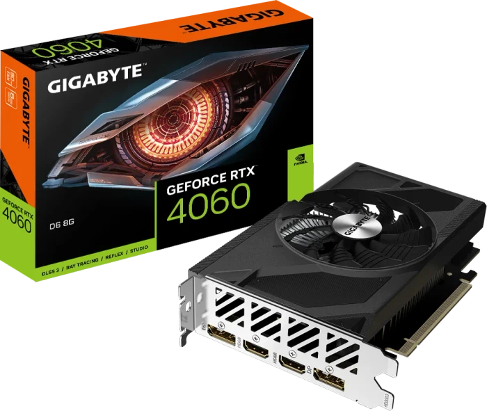 GIGABYTE GeForce RTX 4060 D6 8G, 8GB GDDR6, 2x HDMI, 2x DP