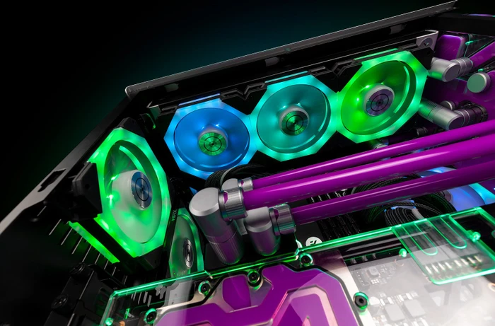 EK Water Blocks EK-Quantum Impulse 120 D-RGB Black, 400-1800rpm, LED-Steuerung, 120mm