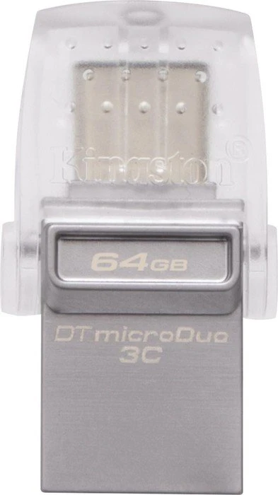 Kingston DataTraveler microDuo 3C 64GB, USB-A + USB-C, USB 3.2 Gen 1×1