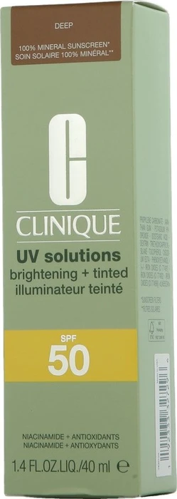 Clinique UV Solutions Brightening + Tinted Sunscreen 04 deep LSF50, 40ml