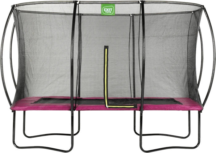 Exit Toys Silhouette mit Sicherheitsnetz 214x305cm Trampolin rosa
