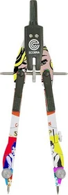 Ecobra New Master 2 Schnellverstellzirkel, Pop Art/edelstahl