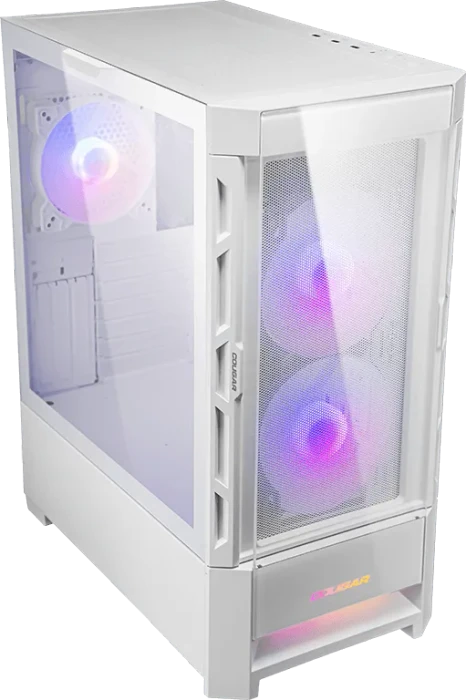 Cougar Duoface RGB White, weiß, Glasfenster