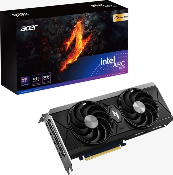 Acer Nitro Arc B570 OC, AN-B570-OCD, 10GB GDDR6, HDMI, 3x DP