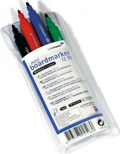 Legamaster Mini TZ 111 Whiteboardmarker sortiert, 4er-Set (7-111194)