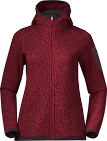 Bergans Kamphaug Knitted Hoodie Funktionsjacke rot (Damen)