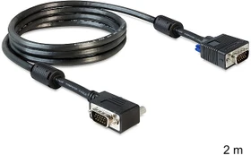 DeLOCK SVGA Stecker/Stecker Kabel gewinkelt 2m (83173)