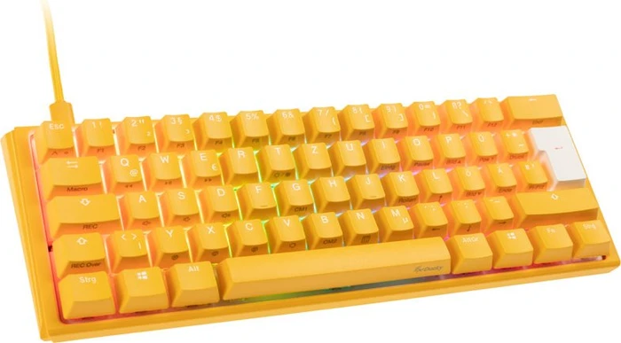 Ducky One 3 Yellow Mini PBT, LEDs RGB, MX RGB BLACK, USB, DE