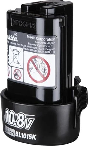 Makita BL1015K Werkzeug-Akku 12V, 1.5Ah, Li-Ionen [1.5Ah] [18Wh]