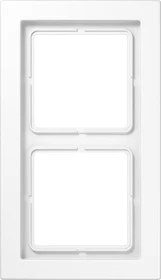 Jung Serie LS-design Rahmen Duroplast 2-fach, alpinweiß