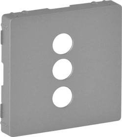 Legrand Valena Life Abdeckung für RCA 3-fach Einsatz, aluminium