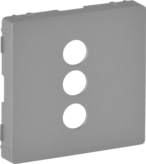 Legrand Valena Life Abdeckung für RCA 3-fach Einsatz, aluminium
