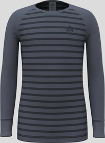 Odlo Active Warm Eco Stripes Funktionsshirt langarm folkstone gray/india ink (Junior)