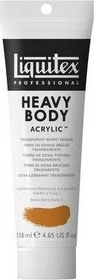 Liquitex Professional Heavy Body Acrylic transparent burnt sienna, 138ml