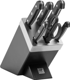 Zwilling Gourmet Selbstschärfender Messerblock-Set schwarz, 7-tlg.