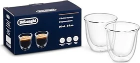 DeLonghi Espresso doppelwandige Thermoglas, 2 Stück