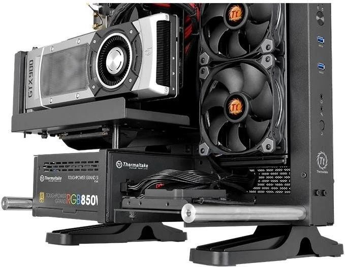 Thermaltake Core P1, schwarz, Glasfenster, Mini-ITX