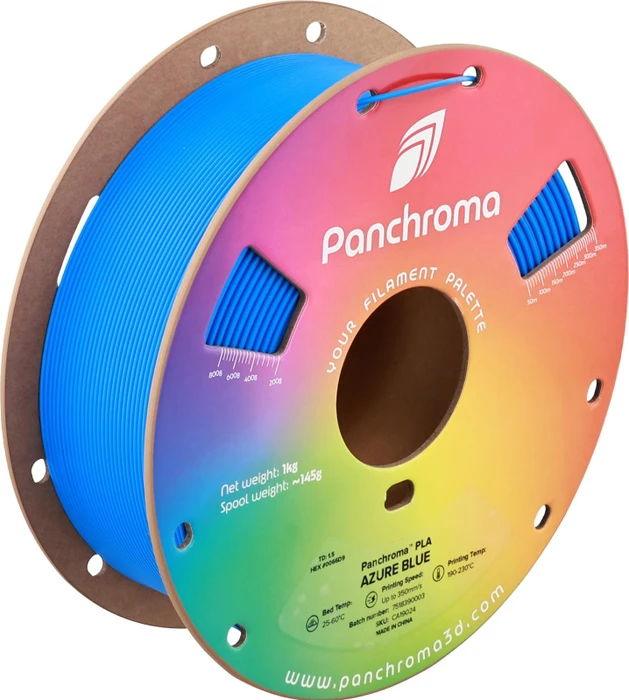 Polymaker Panchroma PLA, Azure Blue, Spule, 1.75mm, 1.00kg