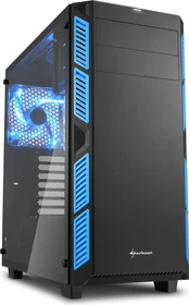 Sharkoon AI7000 Glass blau, Glasfenster