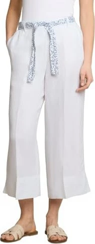 Tom Tailor Culotte mit Leinenanteil Hose weiß (Damen)