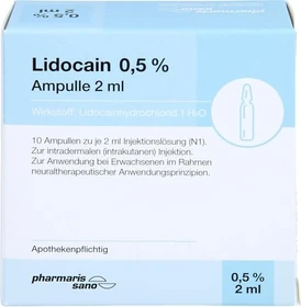medphano Lidocain pharmarissano 0.5% Injektionslösung Ampullen, 20ml