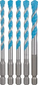 Bosch Professional EXPERT HEX-9 MultiConstruction Mehrzweckbohrer-Sortiment, 5-tlg.
