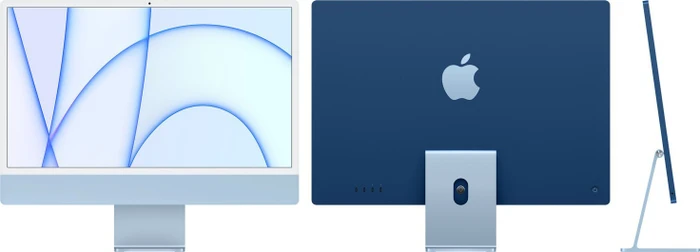 Apple iMac 24", blau, M1 - 8 Core CPU / 8 Core GPU, 16GB RAM, 1TB SSD, EN, 1Gb LAN [2021]