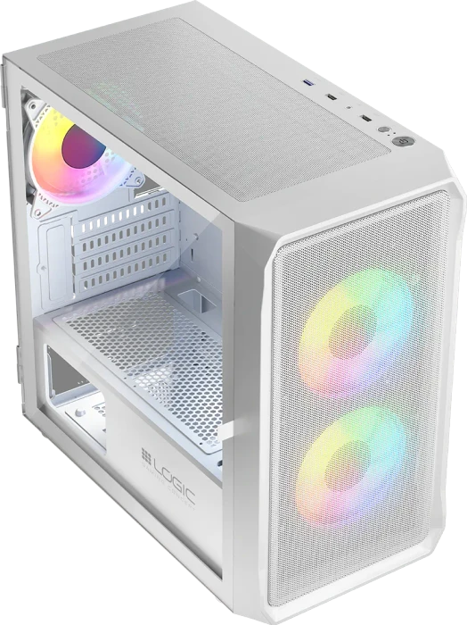 Logic Concept Portos ARGB Mini White, Glasfenster