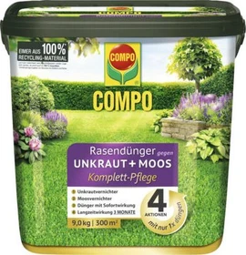 Compo Floranid Rasendünger gegen Unkraut+Moos 4in1, 9kg