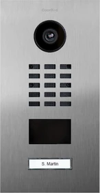 DoorBird D2201V IP Video Türstation mit 1 Ruftaste, Keypad Modul, Edelstahl V4A, gebürstet