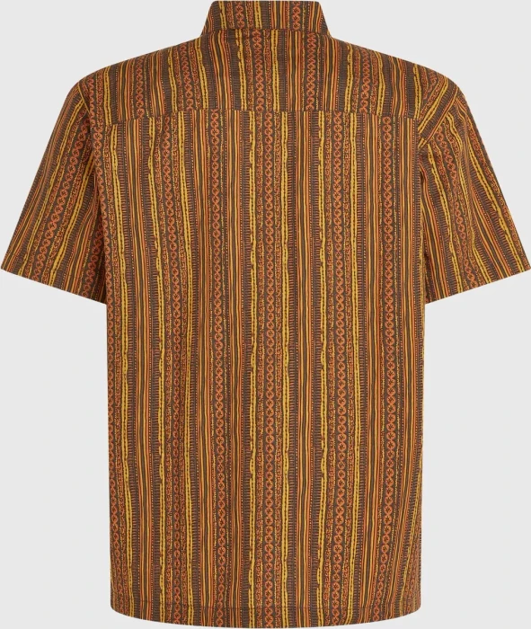 O'Neill Print Hemd kurzarm orange pressed lines (Herren)