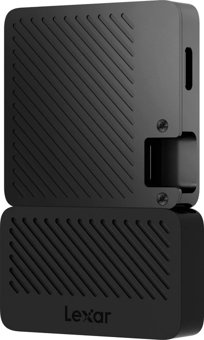 Lexar Professional Go Portable SSD with Hub (SL400), schwarz, 2TB, USB-C 3.2
