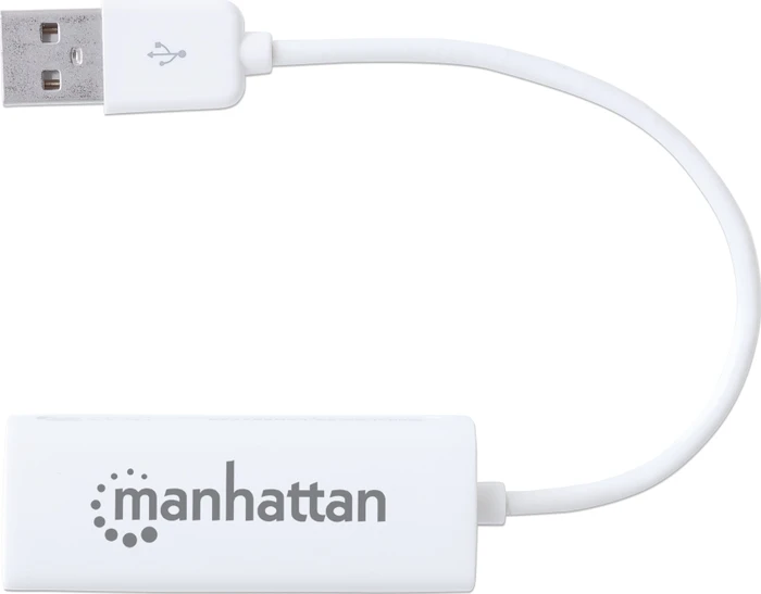 Manhattan LAN-Adapter, RJ-45, USB-A 2.0 [Stecker]