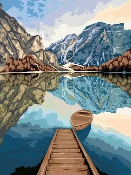 Ravensburger Malen nach Zahlen CreArt Leinwand Seeblick